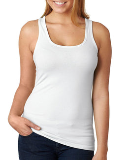 Next Level Ladies Jersey Racerback Tank 6633 | White - Front