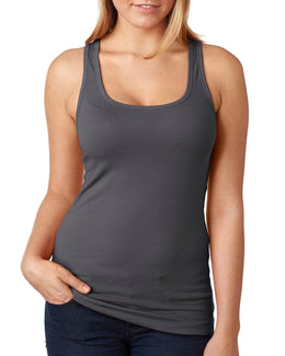 Next Level Ladies Jersey Racerback Tank 6633 | Dark Gray - Front