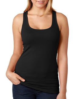 Next Level Ladies Jersey Racerback Tank 6633 | Black - Front