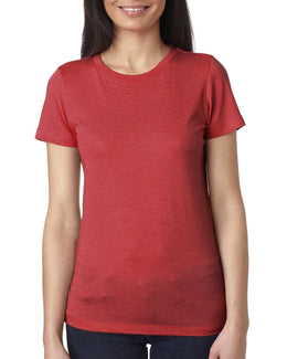 Next Level Ladies Triblend T-Shirt 6710 | Vintage Red - Front