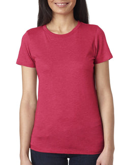 Next Level Ladies Triblend T-Shirt 6710 | Vintage Sh Pink - Front