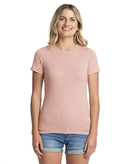 Next Level Ladies Triblend T-Shirt 6710 | Desert Pink - Front