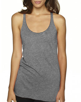 Next Level Ladies Triblend Racerback Tank 6733 | Premium Heather - Front