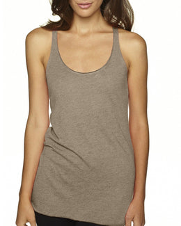 Next Level Ladies Triblend Racerback Tank 6733 | Venetian Gray - Front
