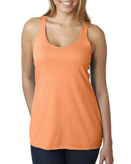 Next Level Ladies Triblend Racerback Tank 6733 | Vin Light Orang - Front