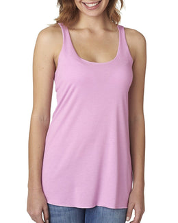 Next Level Ladies Triblend Racerback Tank 6733 | Vintage Lilac - Front