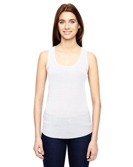 Anvil Ladies Triblend Racerback Tank 6751L | White - Front