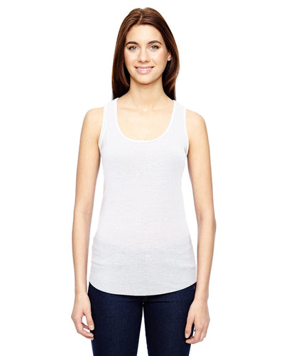 Anvil Ladies Triblend Racerback Tank 6751L | White - Front