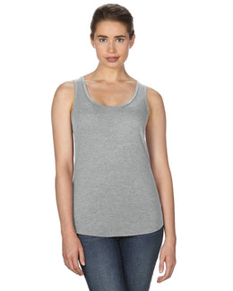 Anvil Ladies Triblend Racerback Tank 6751L | Heather Grey - Front