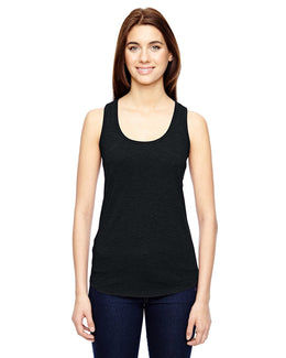 Anvil Ladies Triblend Racerback Tank 6751L | Black - Front