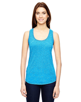 Anvil Ladies Triblend Racerback Tank 6751L | Hthr Carib Blue - Front