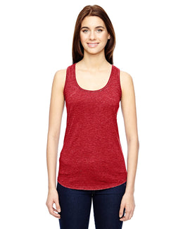 Anvil Ladies Triblend Racerback Tank 6751L | Heather Red - Front
