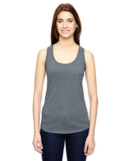 Anvil Ladies Triblend Racerback Tank 6751L | Heather Graphite - Front