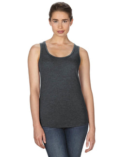Anvil Ladies Triblend Racerback Tank 6751L | Hth Dark Grey - Front