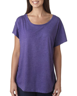Next Level Ladies Triblend Dolman 6760 | Purple Rush - Front