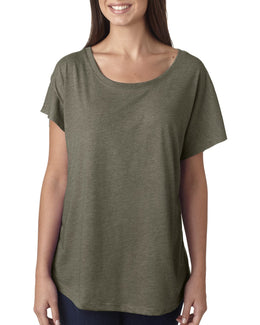 Next Level Ladies Triblend Dolman 6760 | Venetian Gray - Front