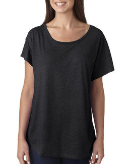 Next Level Ladies Triblend Dolman 6760 | Vintage Black - Front