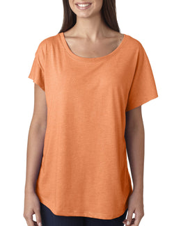 Next Level Ladies Triblend Dolman 6760 | Vin Light Orang - Front