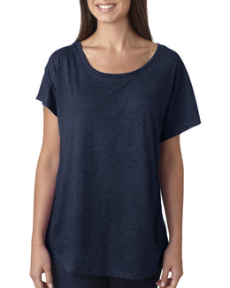 Next Level Ladies Triblend Dolman 6760 | Vintage Navy - Front