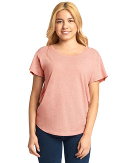 Next Level Ladies Triblend Dolman 6760 | Desert Pink - Front