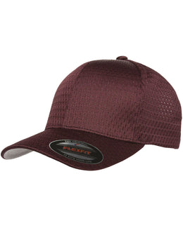 Yupoong Flexfit Athletic Mesh Cap 6777 | Maroon - Front
