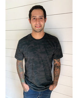 LAT Fine Jersey T-Shirt 6901 | Storm Camo - Front