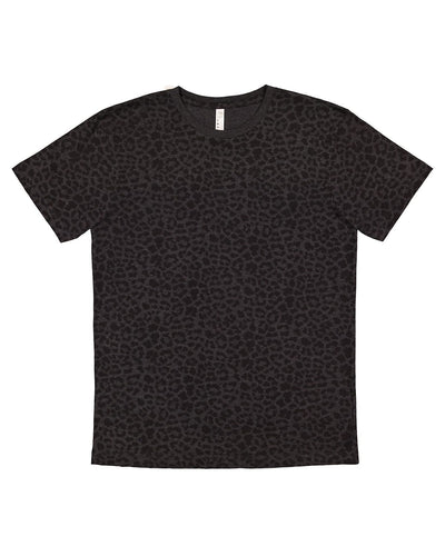 LAT Fine Jersey T-Shirt 6901 | Black Leopard - Front