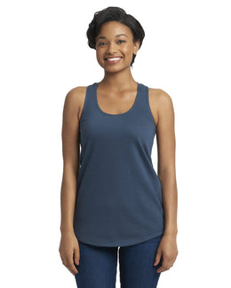 Next Level Ladies Terry Racerback Tank 6933 | Indigo - Front