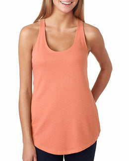 Next Level Ladies Terry Racerback Tank 6933 | Light Orange - Front