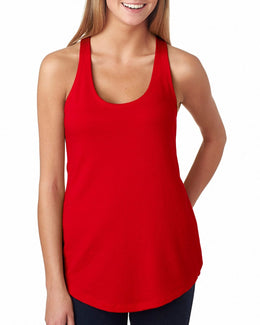 Next Level Ladies Terry Racerback Tank 6933 | Red - Front