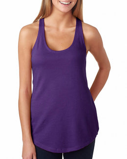Next Level Ladies Terry Racerback Tank 6933 | Purple Rush - Front