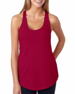 Next Level Ladies Terry Racerback Tank 6933 | Cardinal - Front