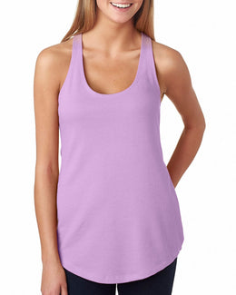 Next Level Ladies Terry Racerback Tank 6933 | Lilac - Front