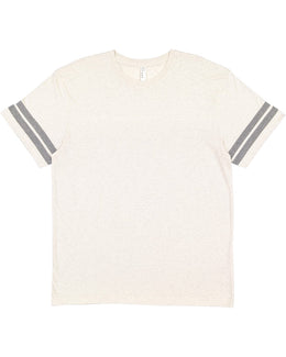 LAT Mens Football T-Shirt 6937 | Nat Hth/ Gran Ht - Front