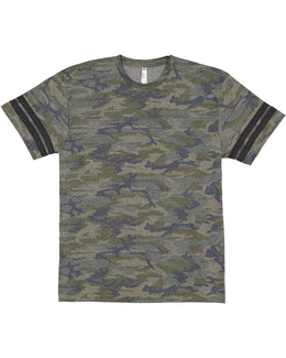 LAT Mens Football T-Shirt 6937 | Vn Camo/ Vn Smk - Front