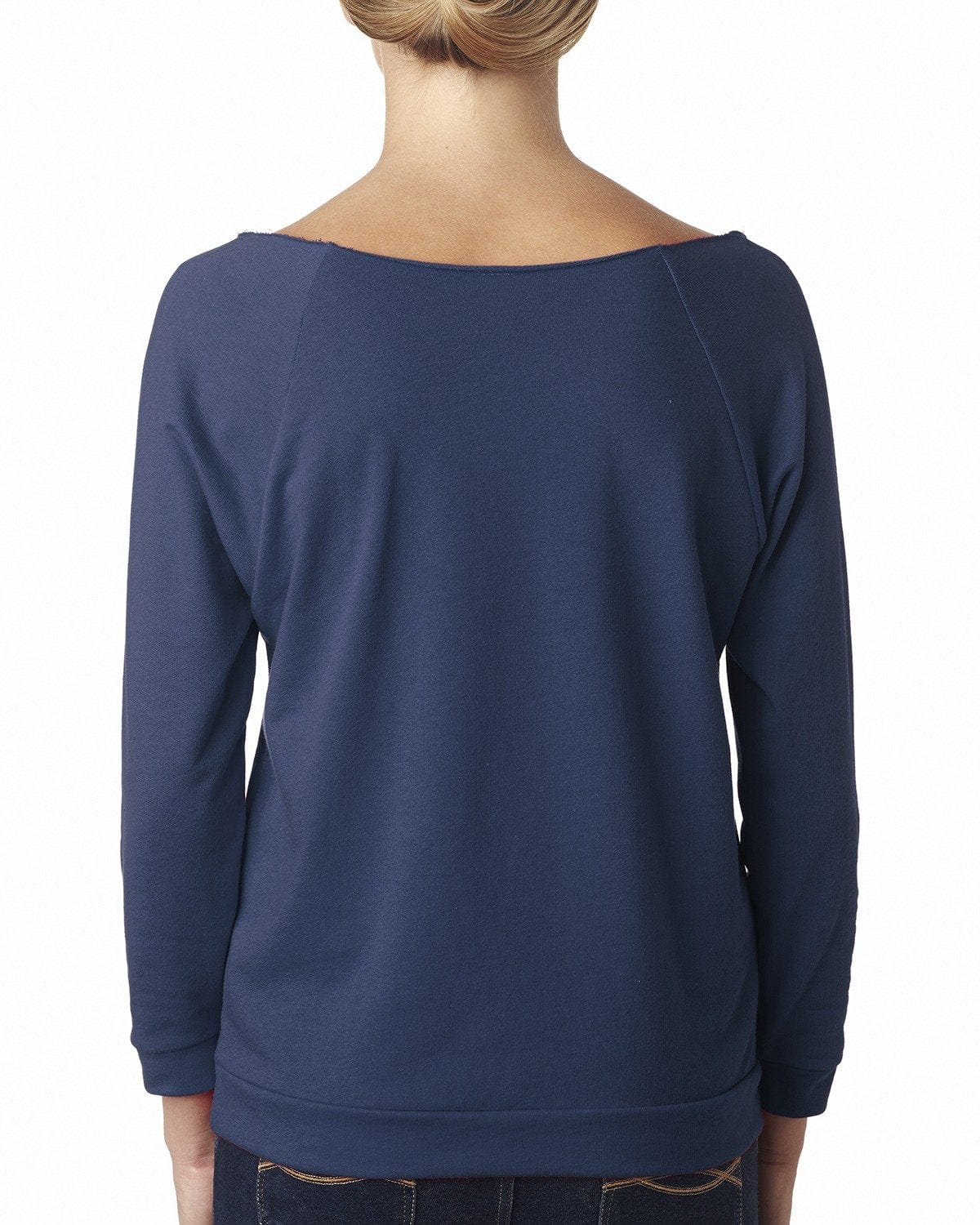 【新品未使用】FRENCH TERRY RAGLAN SLEEVE FRENCH TERRY RAGLAN SHORT SLEEVE SWEATSHIRT | INDIGO