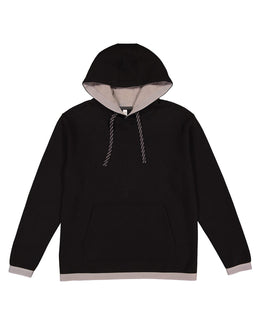 LAT Statement Fleece Pullover Hoodie 6996 | Black/ Titanium - Front