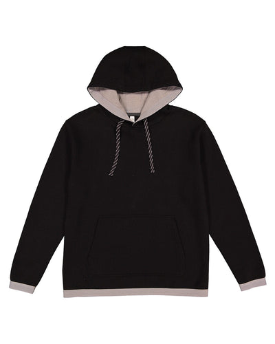 LAT Statement Fleece Pullover Hoodie 6996 | Black/ Titanium - Front