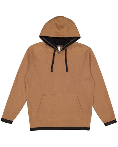 LAT Statement Fleece Pullover Hoodie 6996 | Coyote Brwn/ Blk - Front