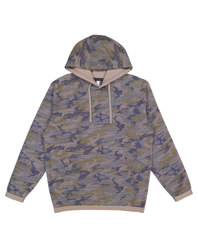 LAT Statement Fleece Pullover Hoodie 6996 | Vin Camo/ Titanm - Front