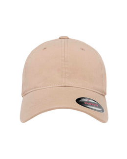 Yupoong Garment-Washed Twill Cap 6997 | Khaki - Front