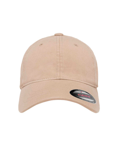 Yupoong Garment-Washed Twill Cap 6997 | Khaki - Front