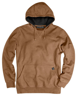 Dri Duck Men's Woodland Fleece Hooded Sweatshirt 7035 | Saddle - Front