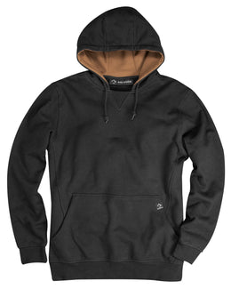 Dri Duck Men's Woodland Fleece Hooded Sweatshirt 7035 | Black - Front
