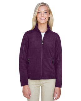 North End Voyage Ladies Fleece Jacket 78172 | Mulberry Purple - Front