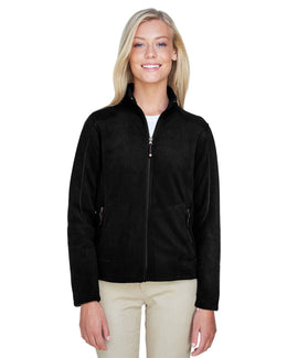 North End Voyage Ladies Fleece Jacket 78172 | Black - Front