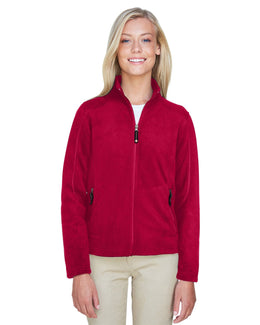 North End Voyage Ladies Fleece Jacket 78172 | Classic Red - Front