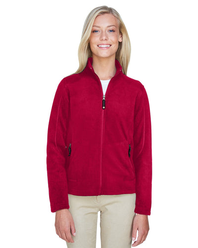 North End Voyage Ladies Fleece Jacket 78172 | Classic Red - Front