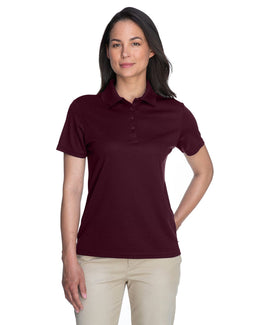 Core 365 Origin Ladies Performance Pique Polo 78181 | Burgundy - Front