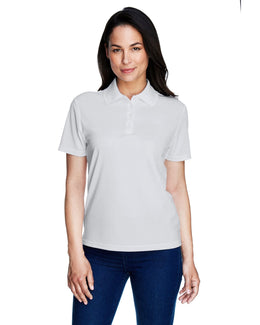 Core 365 Origin Ladies Performance Pique Polo 78181 | Platinum - Front